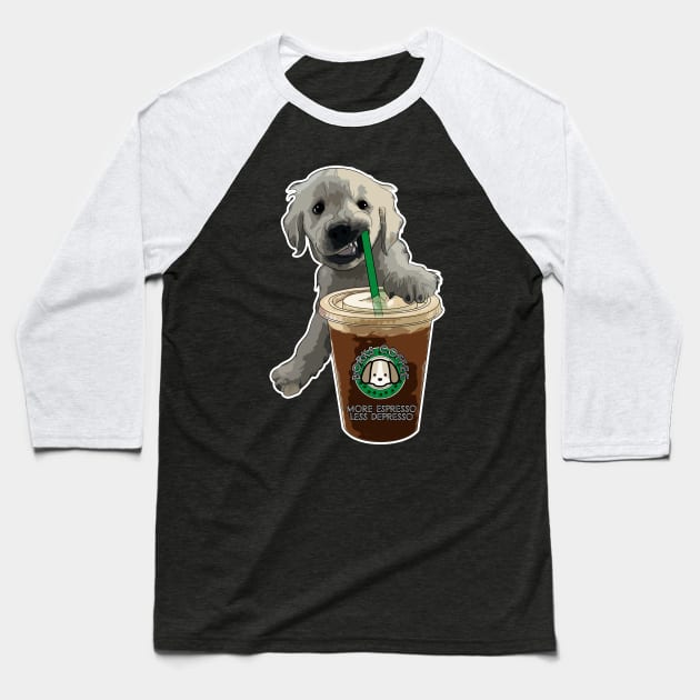 More Espresso Less Depresso Baseball T-Shirt by X-TrashPanda